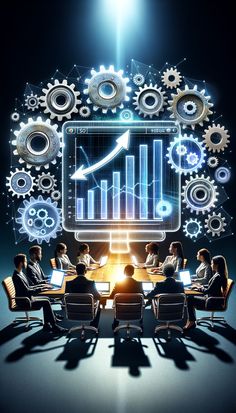 Micro view of server racks and binary code overlaying a website structure diagram shown on a glowing monitor. Represents technical SEO and site speed optimization.