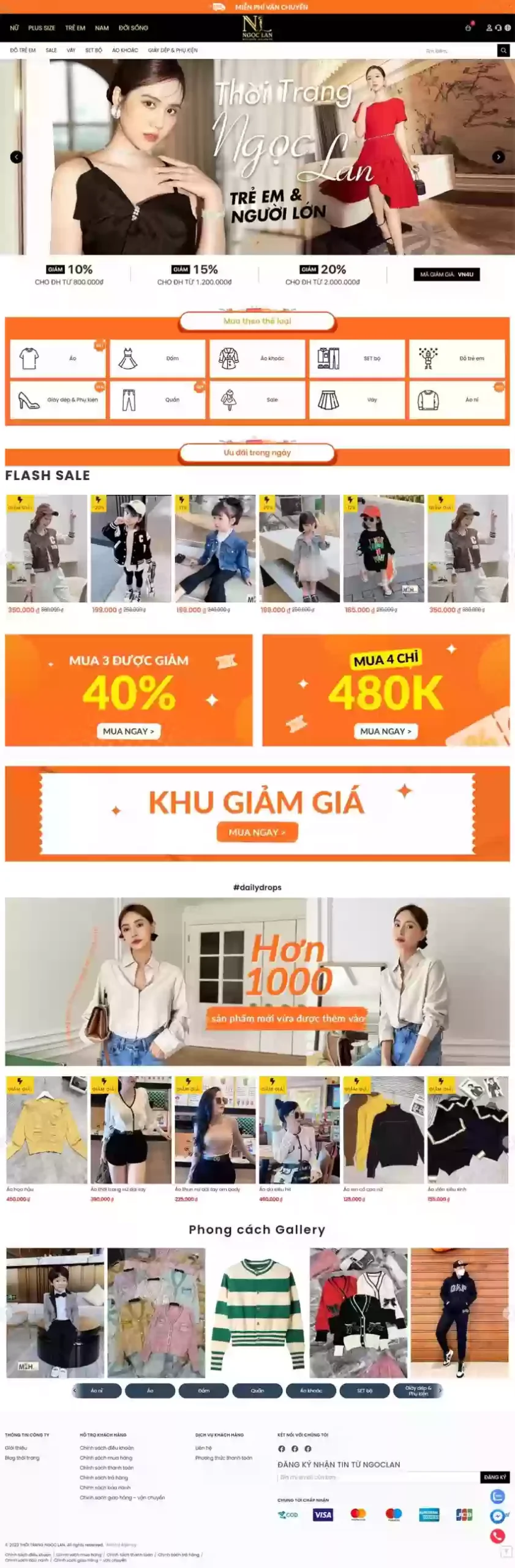 A split screen showing a professional, responsive e-commerce website displayed perfectly on both a desktop monitor and a vertical smartphone screen.