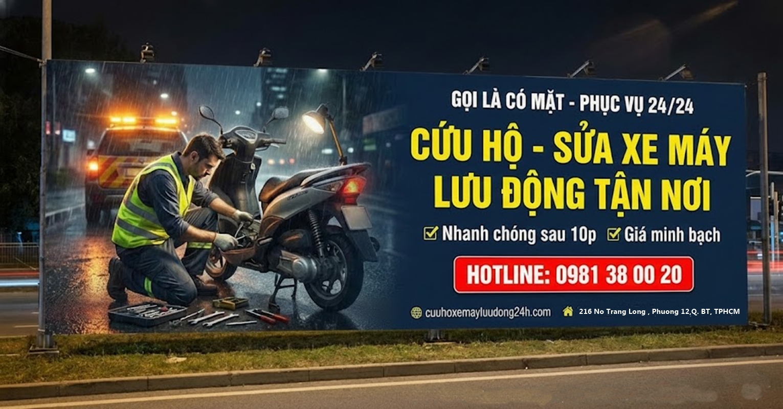 Cứu Hộ Xe Máy 24H Banner